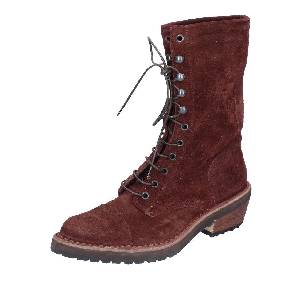 scarpe donna MOMA stivaletti bordeaux camoscio 77301C EY578 Prezzo Ridotto
