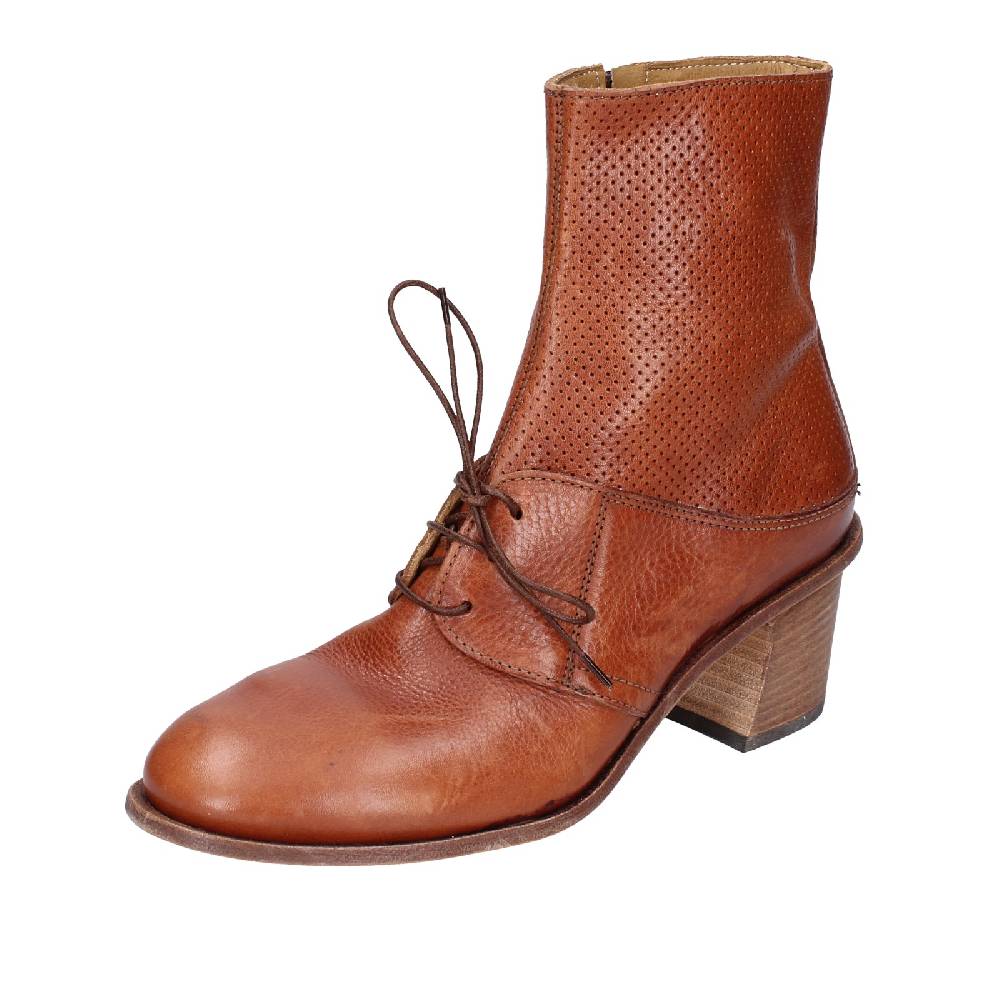 scarpe donna MOMA stivaletti marrone pelle 28403C VINTAGE EX401 Sottocosto