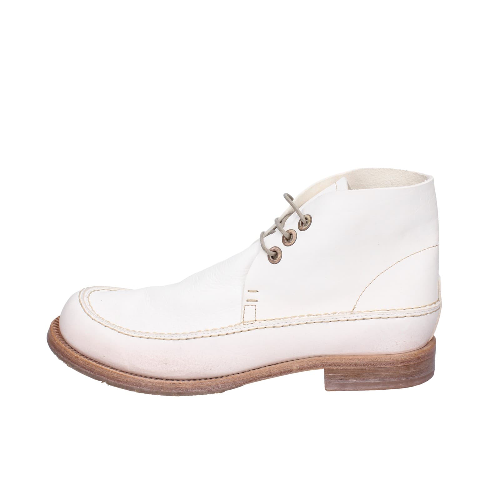 scarpe donna MOMA stivaletti bianco pelle 1BS474-NAC EZ868 Convenienza