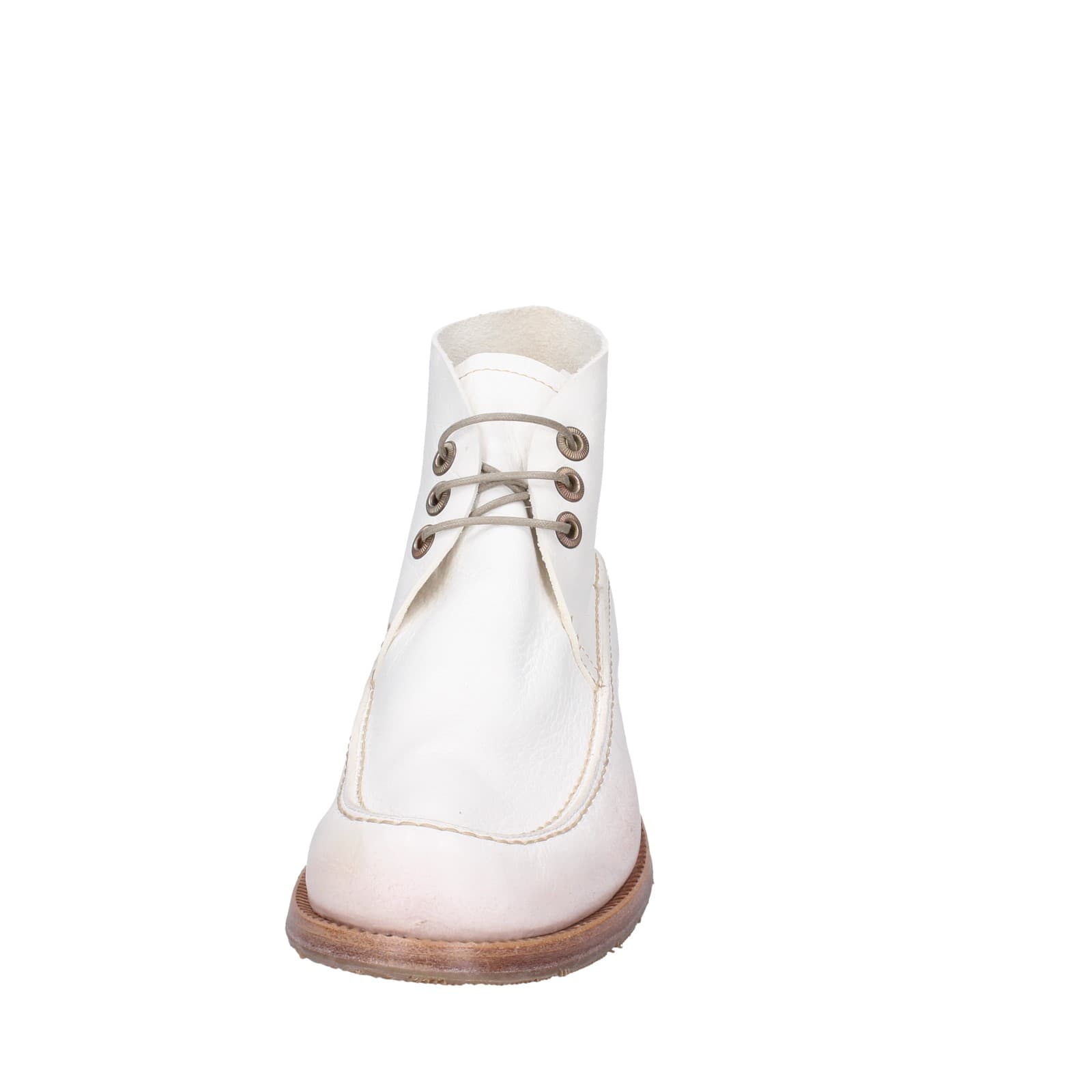 scarpe donna MOMA stivaletti bianco pelle 1BS474-NAC EZ868 Convenienza