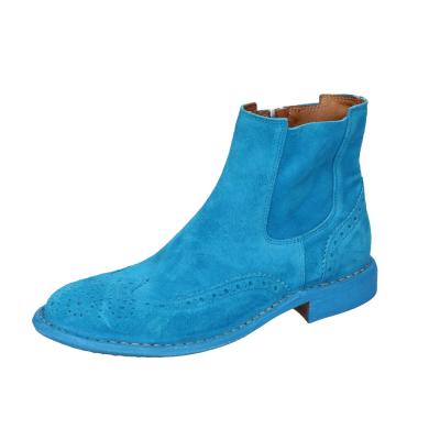 scarpe donna MOMA stivaletti celeste camoscio 1CS405-MAS BC826 Novità
