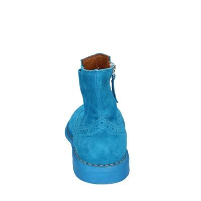 scarpe donna MOMA stivaletti celeste camoscio 1CS405-MAS BC826 Novità