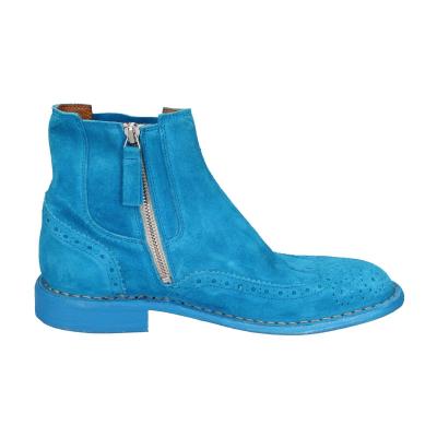 scarpe donna MOMA stivaletti celeste camoscio 1CS405-MAS BC826 Novità