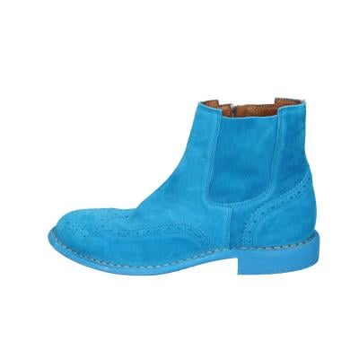 scarpe donna MOMA stivaletti celeste camoscio 1CS405-MAS BC769 Presa