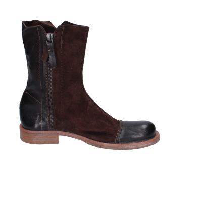 scarpe donna MOMA stivaletti marrone camoscio pelle 1CS431-QE BC768 Sconto