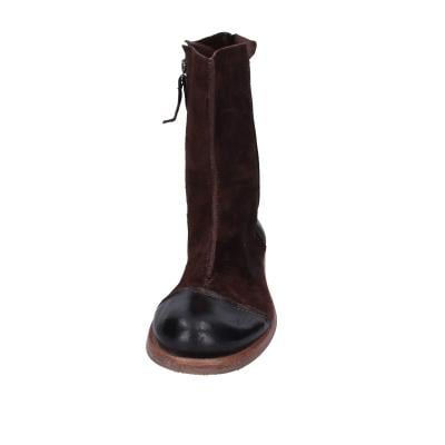 scarpe donna MOMA stivaletti marrone camoscio pelle 1CS431-QE BC768 Sconto