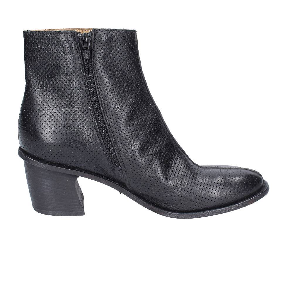 scarpe donna MOMA stivaletti nero pelle 28405C VINTAGE EX395 Economico