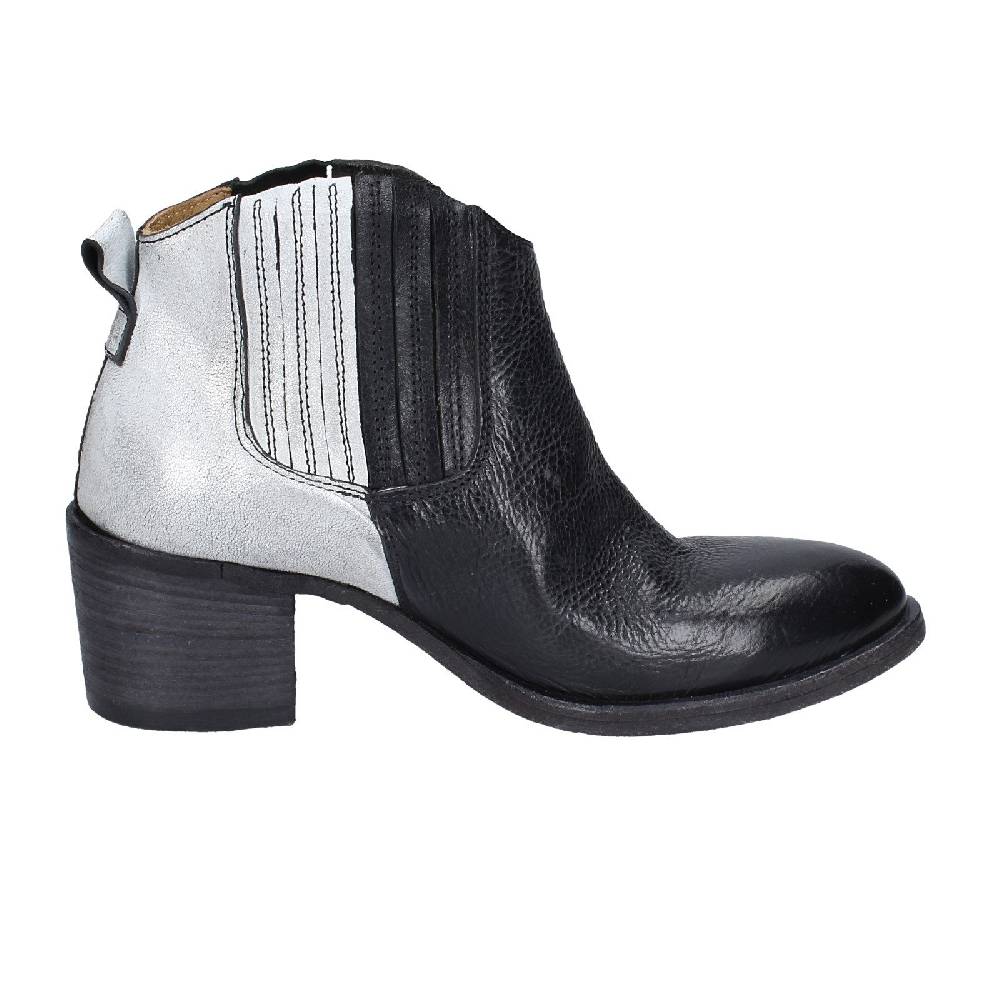 scarpe donna MOMA stivaletti nero pelle grigio 33403B VINTAGE EX393 Outlet