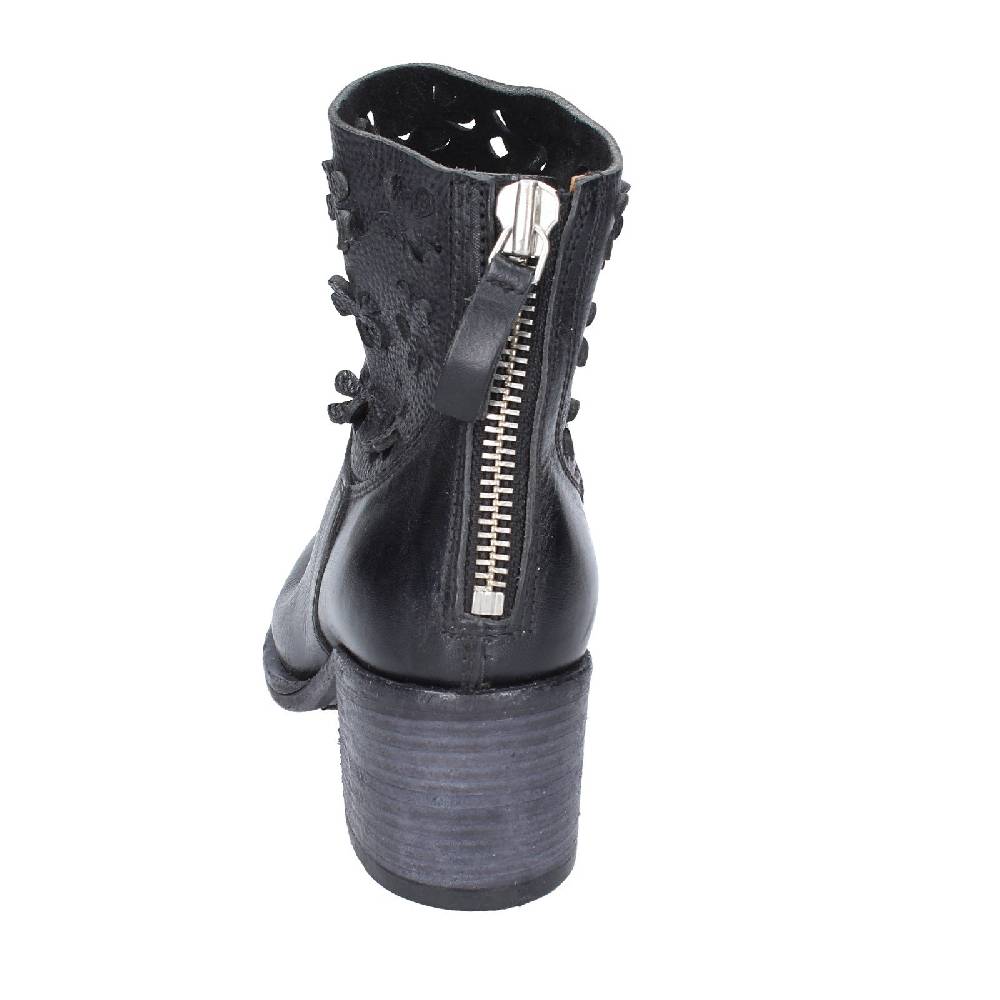 scarpe donna MOMA stivaletti nero pelle 33402C VINTAGE EX396 Vendita Economica