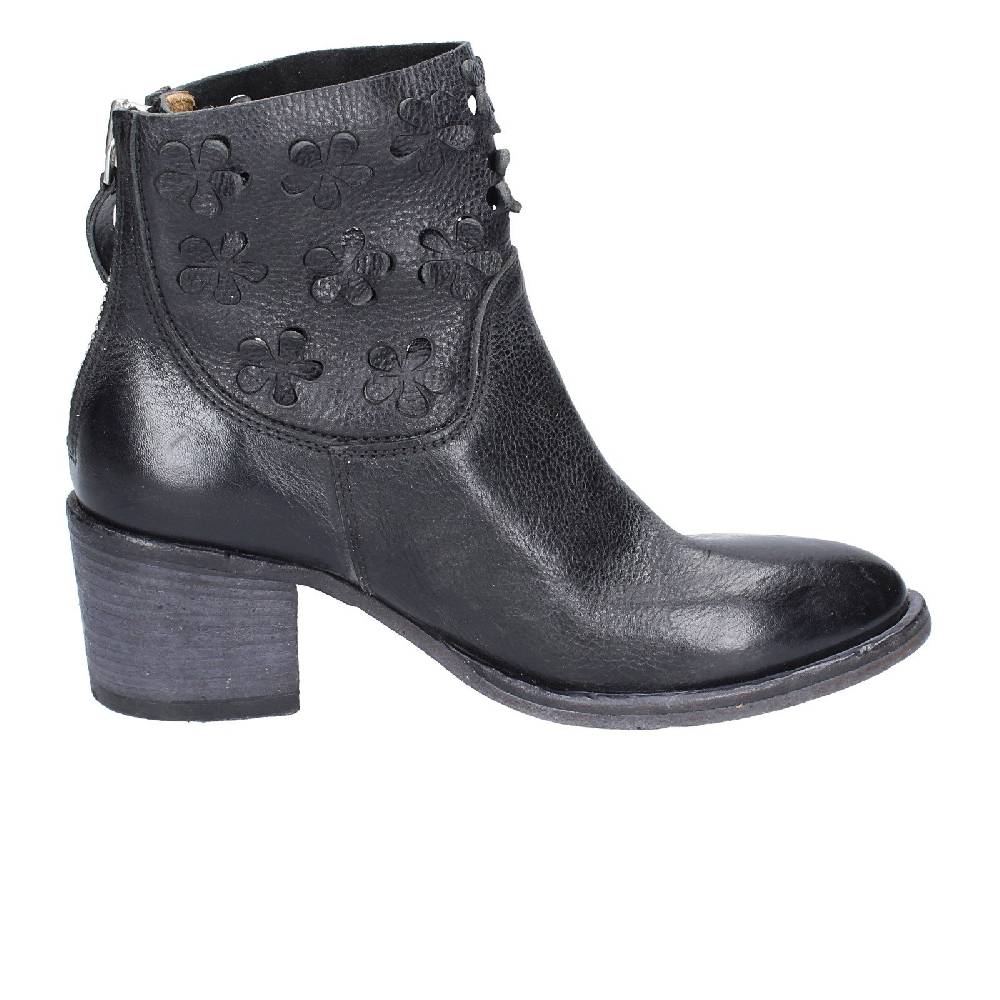 scarpe donna MOMA stivaletti nero pelle 33402C VINTAGE EX396 Vendita Economica