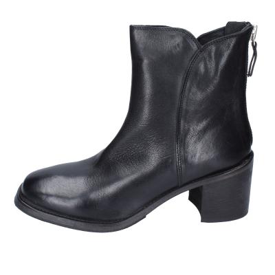 scarpe donna MOMA stivaletti nero pelle 1CW342-CU BD616 Saldi Di Fabbrica