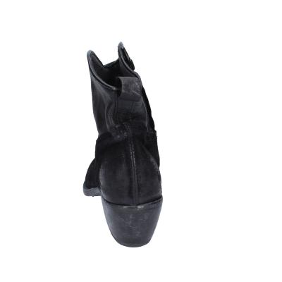 scarpe donna MOMA stivaletti nero camoscio pelle 1CW313 VINTAGE BD809 Negozio