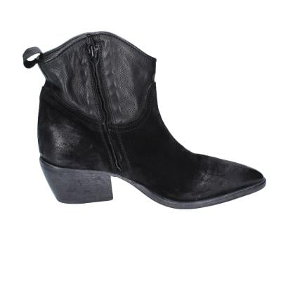 scarpe donna MOMA stivaletti nero camoscio pelle 1CW313 VINTAGE BD809 Negozio