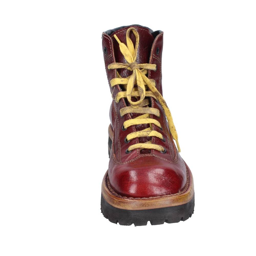 scarpe donna MOMA stivaletti bordeaux pelle 81302B EY561 In Saldo