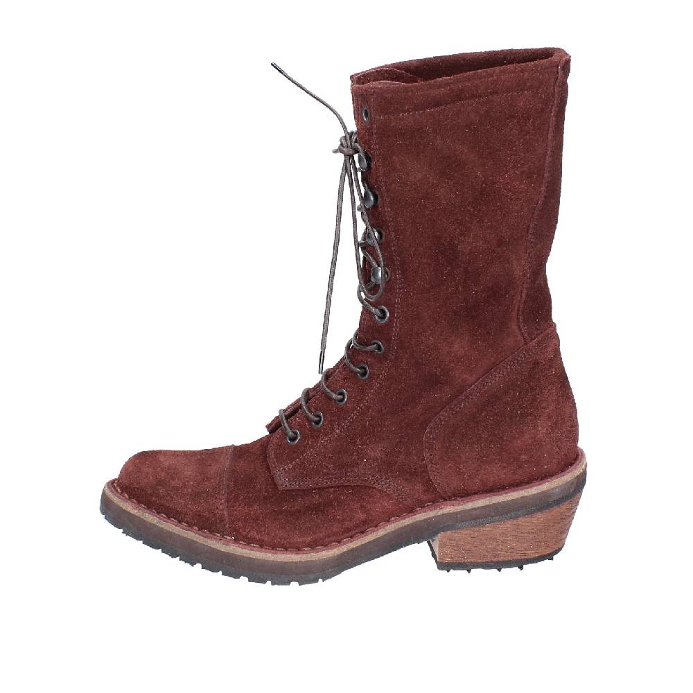 scarpe donna MOMA stivaletti bordeaux camoscio 77301C VINTAGE EX520 Nuova