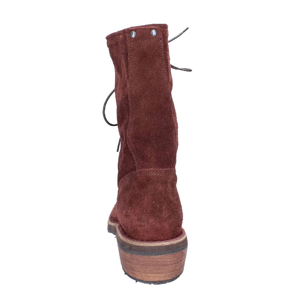scarpe donna MOMA stivaletti bordeaux camoscio 77301C VINTAGE EX520 Nuova