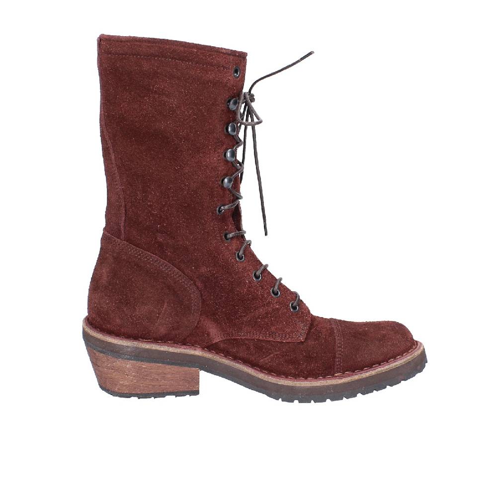 scarpe donna MOMA stivaletti bordeaux camoscio 77301C VINTAGE EX520 Nuova