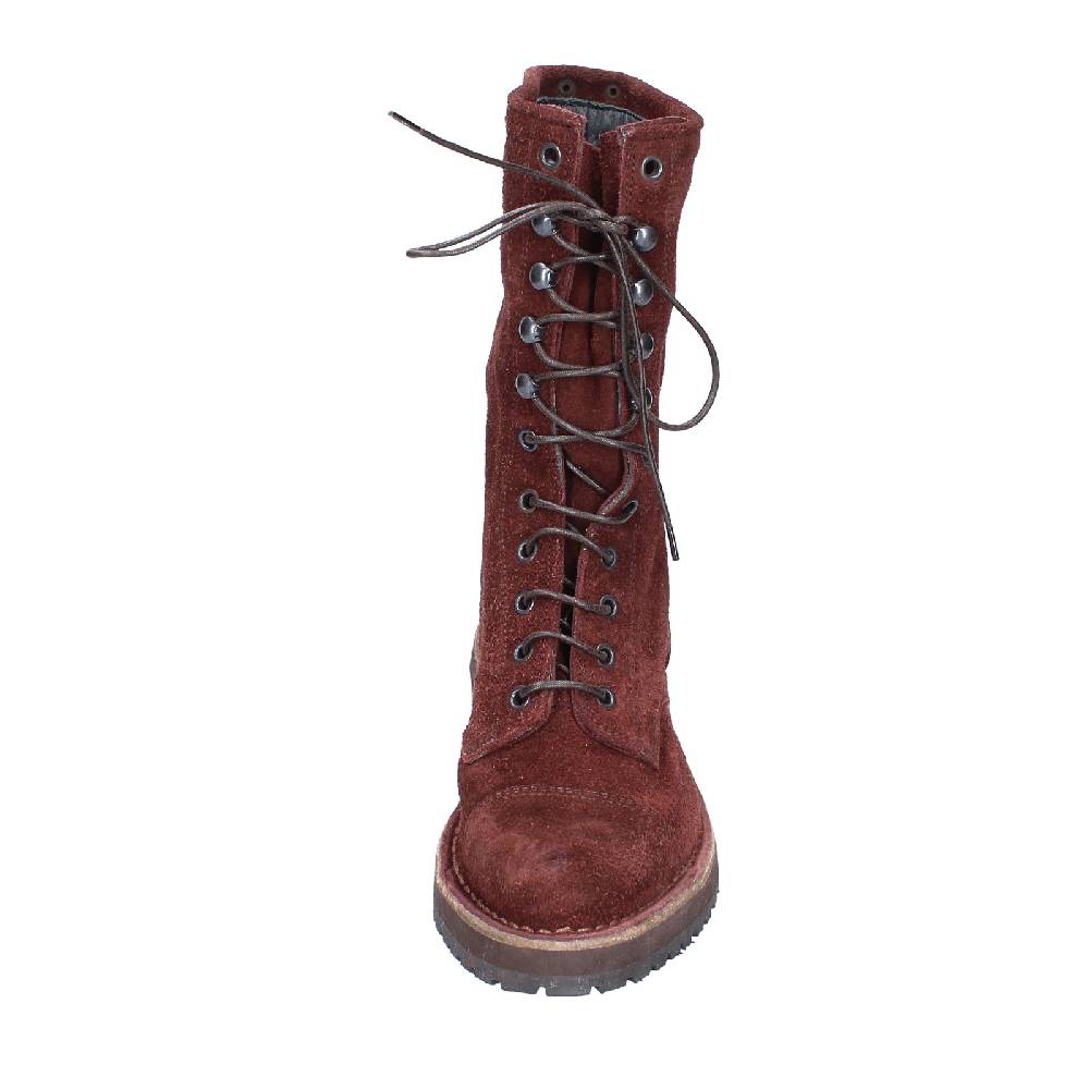 scarpe donna MOMA stivaletti bordeaux camoscio 77301C VINTAGE EX520 Nuova