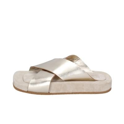 scarpe donna MOMA sandali oro pelle 1GS473 BC820 Italy