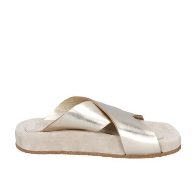 scarpe donna MOMA sandali oro pelle 1GS473 BC820 Italy