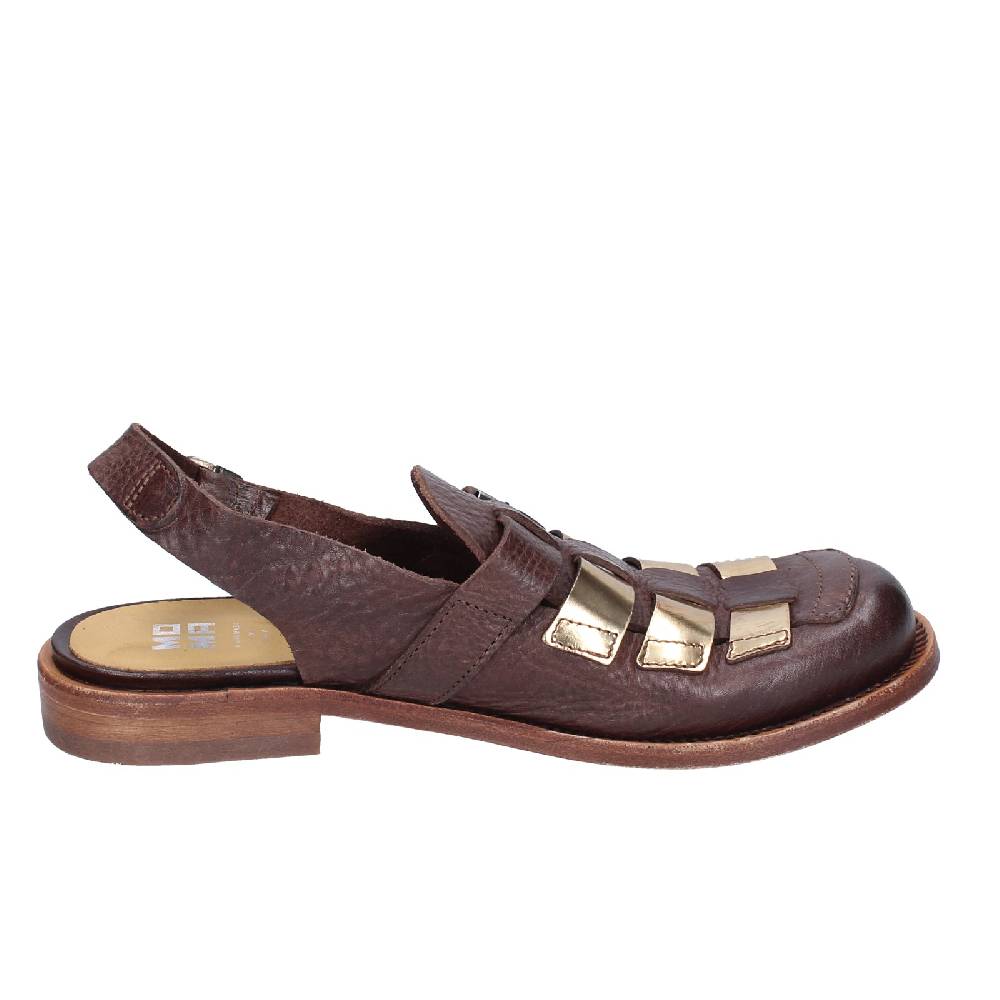 scarpe donna MOMA sandali marrone pelle platino 40403G VINTAGE EX409 Fino Al -60%
