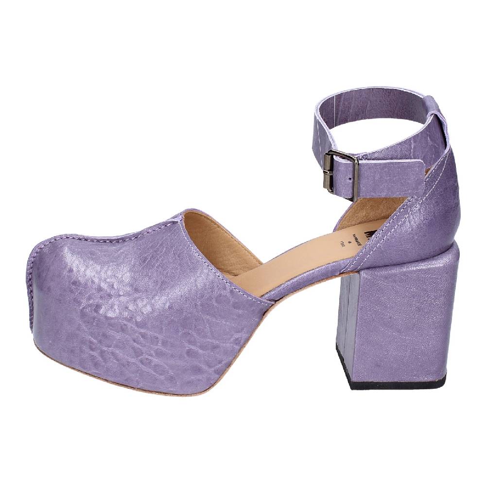 scarpe donna MOMA sandali viola pelle AGS445 EX374 Affare Del Giorno