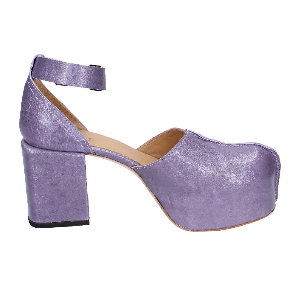 scarpe donna MOMA sandali viola pelle AGS445 EX374 Affare Del Giorno