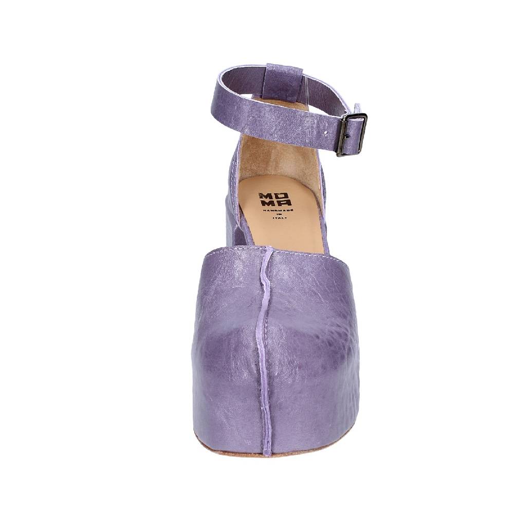 scarpe donna MOMA sandali viola pelle AGS445 EX374 Affare Del Giorno