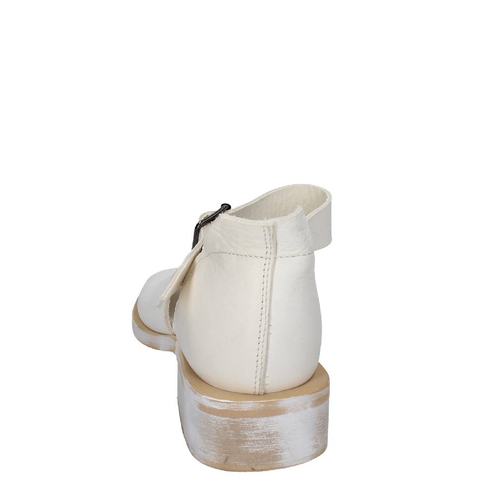 scarpe donna MOMA sandali bianco pelle oro 35403G VINTAGE EX403 Prezzo Ridotto