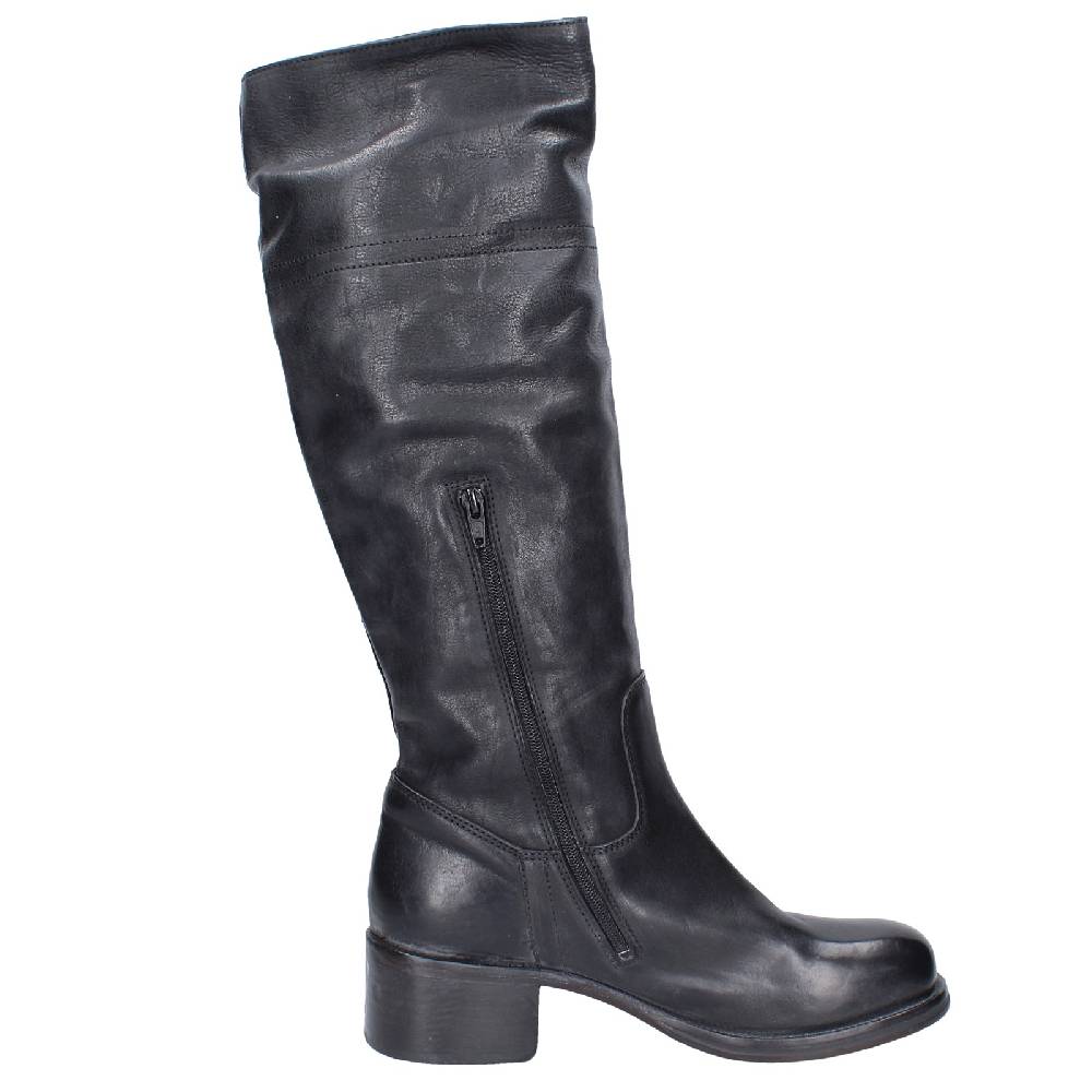 scarpe donna MOMA stivali nero pelle 72306D VINTAGE EX511 Convenienza