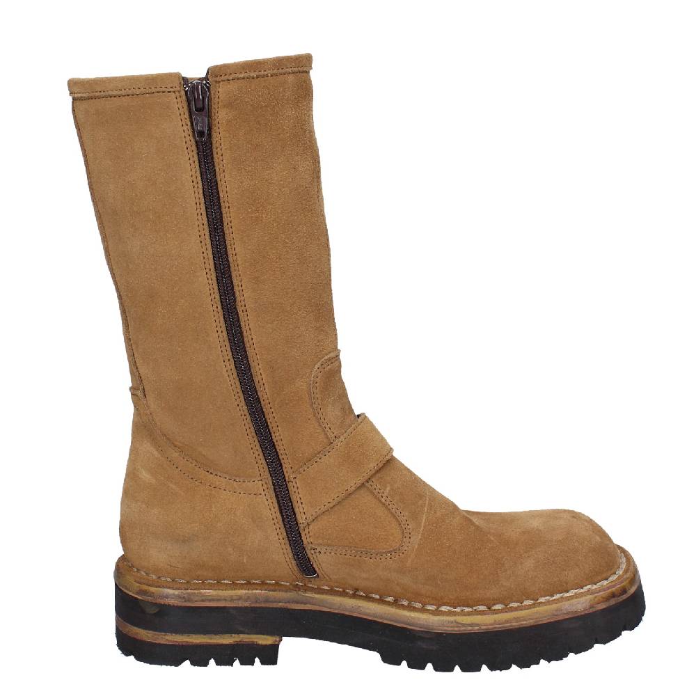 scarpe donna MOMA stivali marrone camoscio 81303C VINTAGE EX518 Offerta