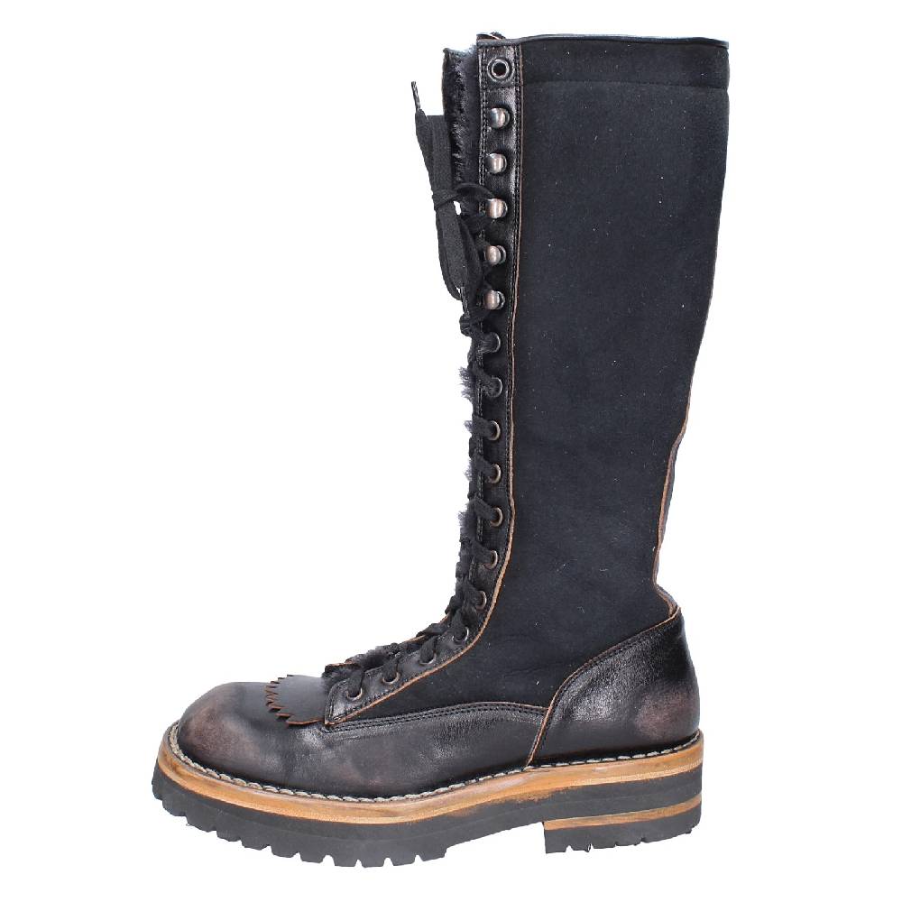 scarpe donna MOMA stivali nero pelle camoscio 81304D VINTAGE EX513 Online
