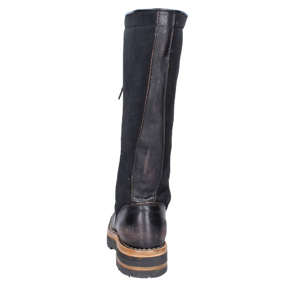 scarpe donna MOMA stivali nero pelle camoscio 81304D VINTAGE EX513 Online
