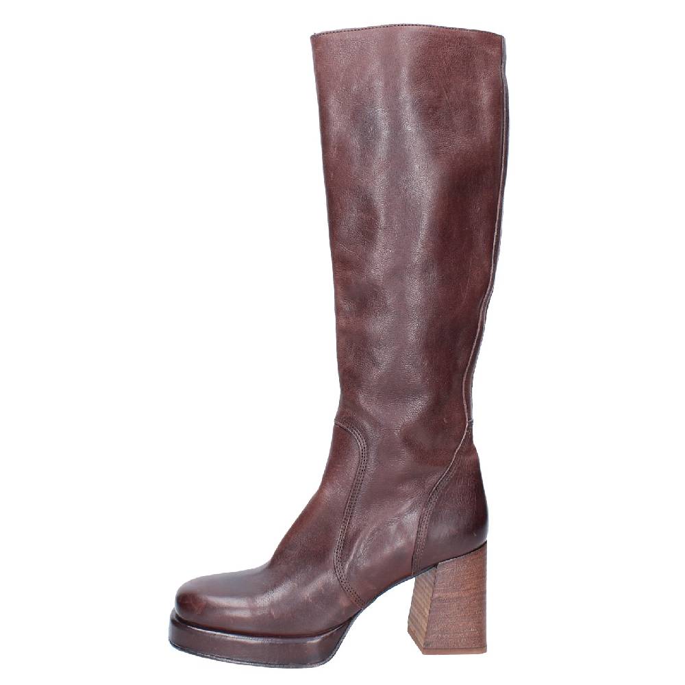 scarpe donna MOMA stivali marrone pelle 83303D VINTAGE EX522 In Vendita