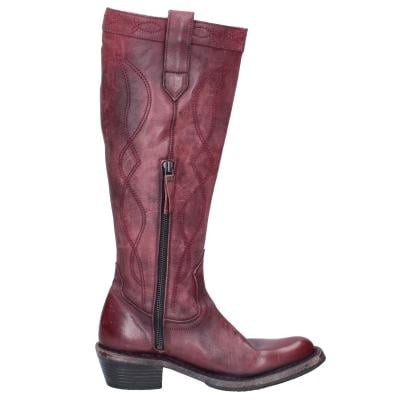 scarpe donna MOMA stivali bordeaux pelle 1DW308 VINTAGE BD927 Vendita Calda