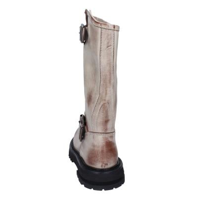 scarpe donna MOMA stivali marrone pelle beige 1DW340 VINTAGE BD924 Saldi
