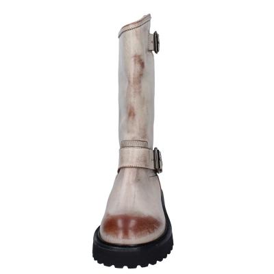 scarpe donna MOMA stivali marrone pelle beige 1DW340 VINTAGE BD924 Saldi