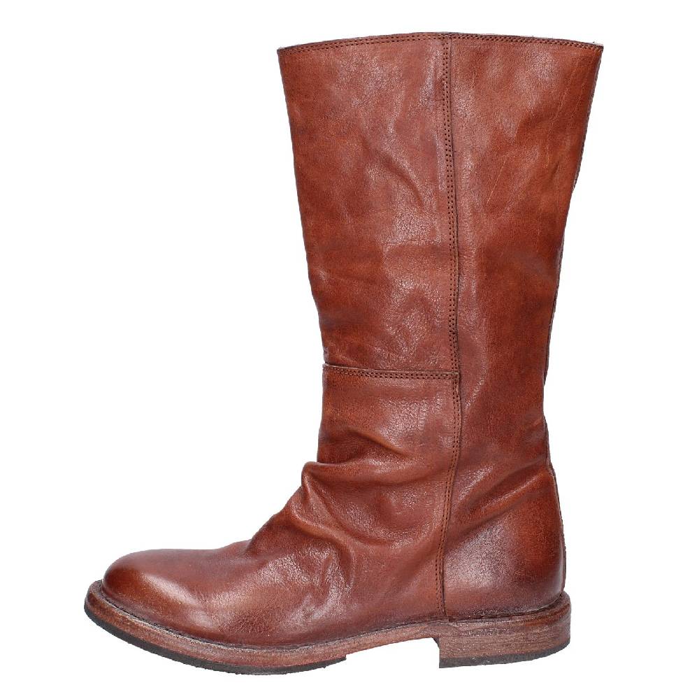 scarpe donna MOMA stivali marrone pelle 70304D VINTAGE EX489 Saldi Di Fabbrica
