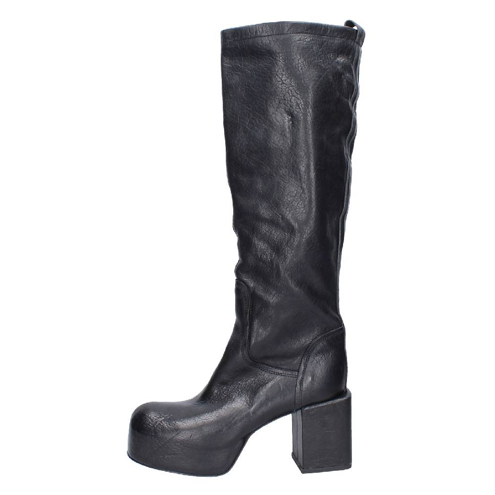 scarpe donna MOMA stivali nero pelle 87305D VINTAGE EX512 Negozio