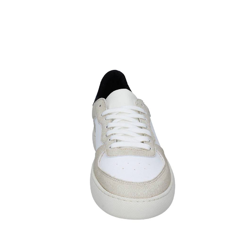 scarpe uomo NIRA RUBENS sandali bianco pelle beige camoscio EX195 Nuovo