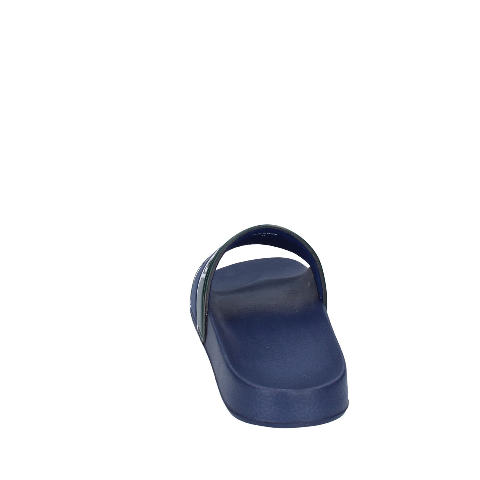 scarpe uomo TRUSSARDI sandali blu plastica verde EY246 Qualità