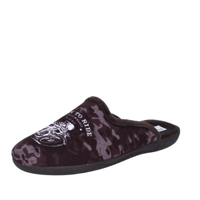scarpe uomo PREGUNTA pantofole sandali marrone tessuto BX441 Spedizione Gratuita