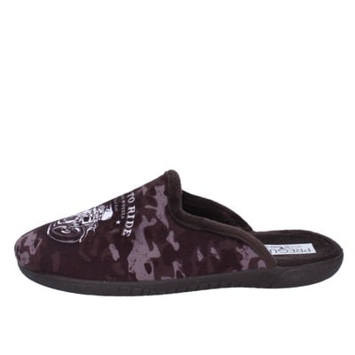 scarpe uomo PREGUNTA pantofole sandali marrone tessuto BX441 Spedizione Gratuita