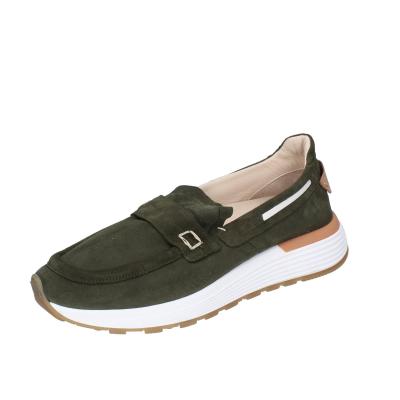 scarpe uomo MOMA mocassini verde camoscio 4FS413-CRPL BC87 Soddisfazione Garantita