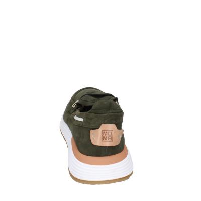scarpe uomo MOMA mocassini verde camoscio 4FS413-CRPL BC87 Soddisfazione Garantita