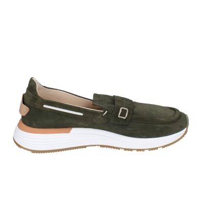 scarpe uomo MOMA mocassini verde camoscio 4FS413-CRPL BC87 Soddisfazione Garantita