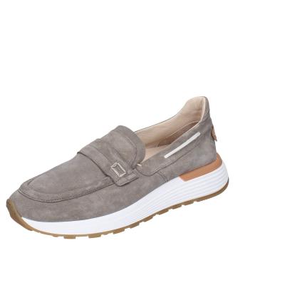 scarpe uomo MOMA mocassini grigio camoscio 4FS413-CRPI BC99 Qualità Garantita