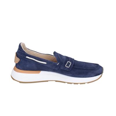scarpe uomo MOMA mocassini blu camoscio 4FS413-CRPG BC818 Acquista Ora
