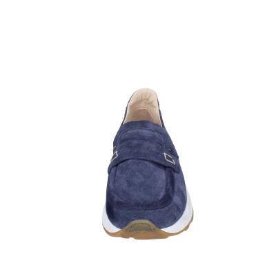 scarpe uomo MOMA mocassini blu camoscio 4FS413-CRPG BC773 Consegna Veloce