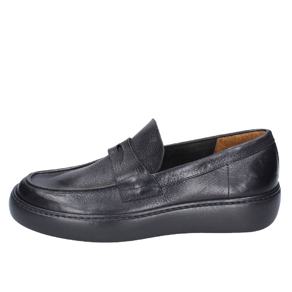 scarpe uomo MOMA mocassini nero pelle 11402E VINTAGE EX385 Promozione Limitata